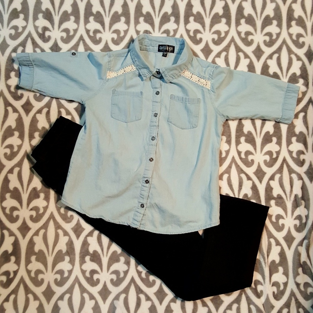 Chilipop Girls Button Down